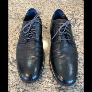 Cole Haan black leather tie front mens dress shoes size 11